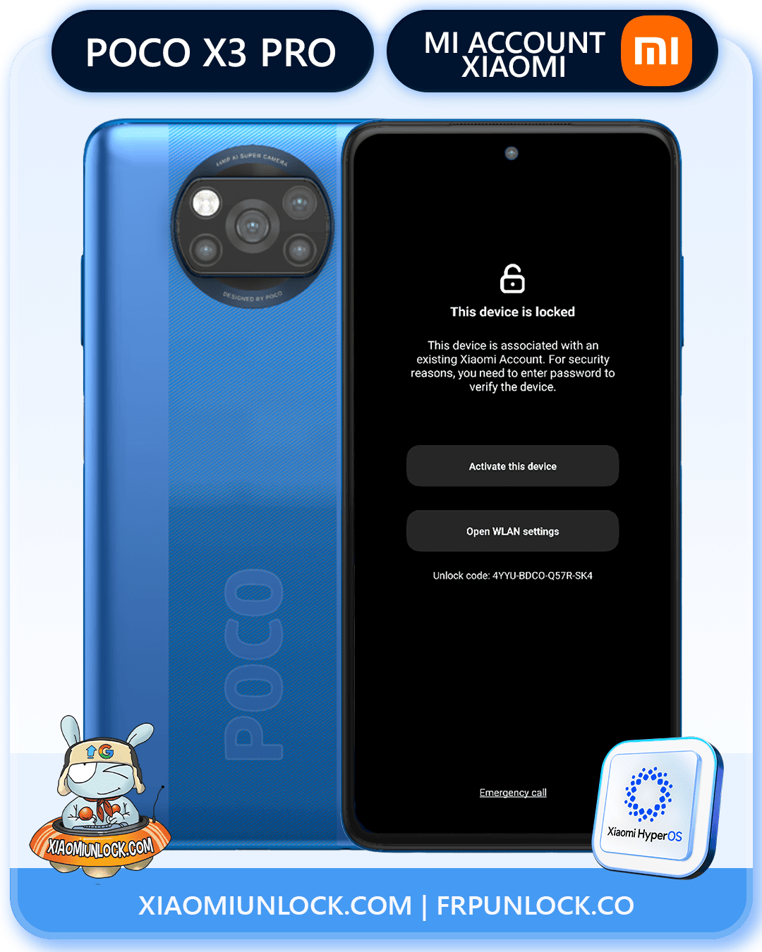 Remove Xiaomi Mi Account Poco X3 Pro